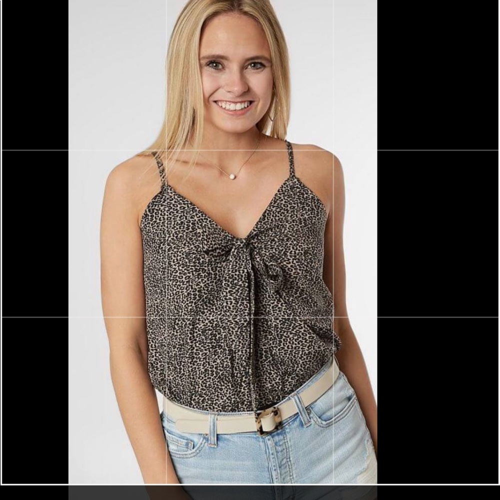 Brand new Daytrip Animal Print Chiffon Bodysuit